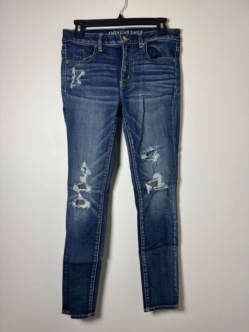 American Eagle Jegging Women 8 Distressed Stretch Skinny Jeans